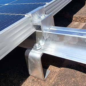 Solar Mounting Kit - 8 Panels, 2 rows, Tiled Roof